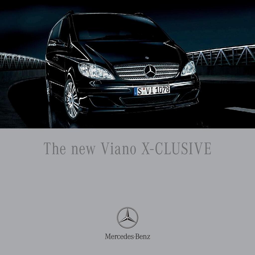 2007 Mercedes Viano X Clusive Edition Int Pdf 657 KB Katalogy A